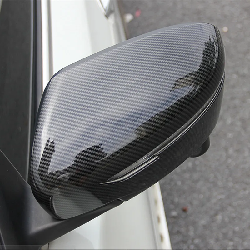 Углеродное волокно стиль накладка на зеркало заднего вида автомобиля украшение