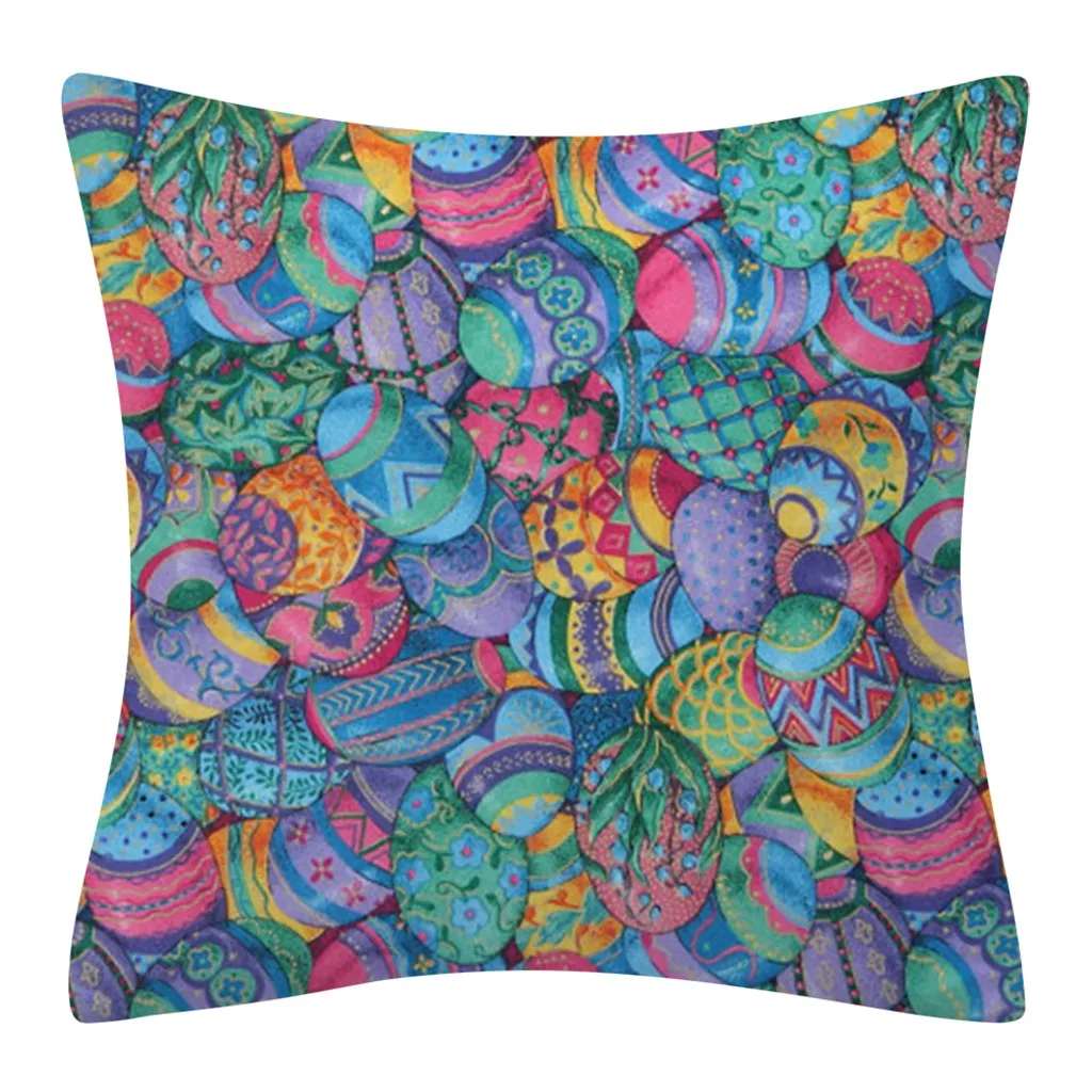 45*45 см Пасхальная Подушка с животным принтом чехол из полиэстера для дивана и