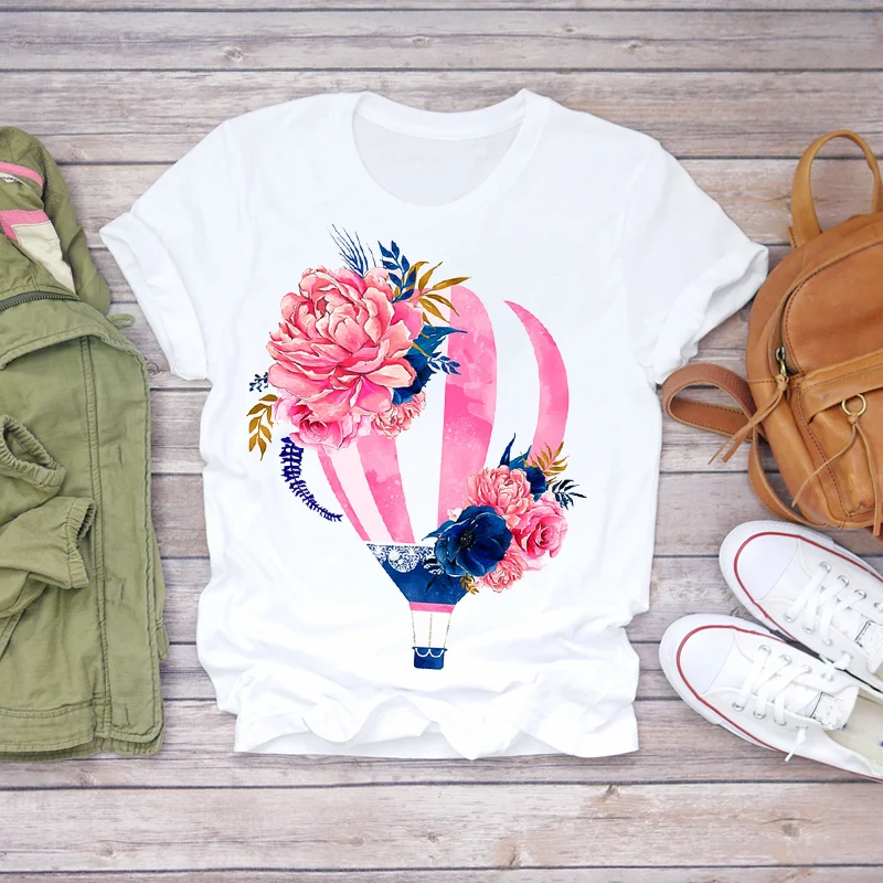 

Women 2020 Summer Fashion Forest Printed Cute Short Sleeve Lady T-shirts Top T Shirt Ladies Womens Graphic Female Tee T-Shirt