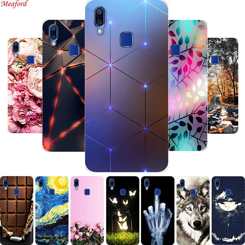 6 22 &quotчехол для VIVO Y91 Y95 чехол с крутым принтом силиконовая Мягкая задняя крышка из