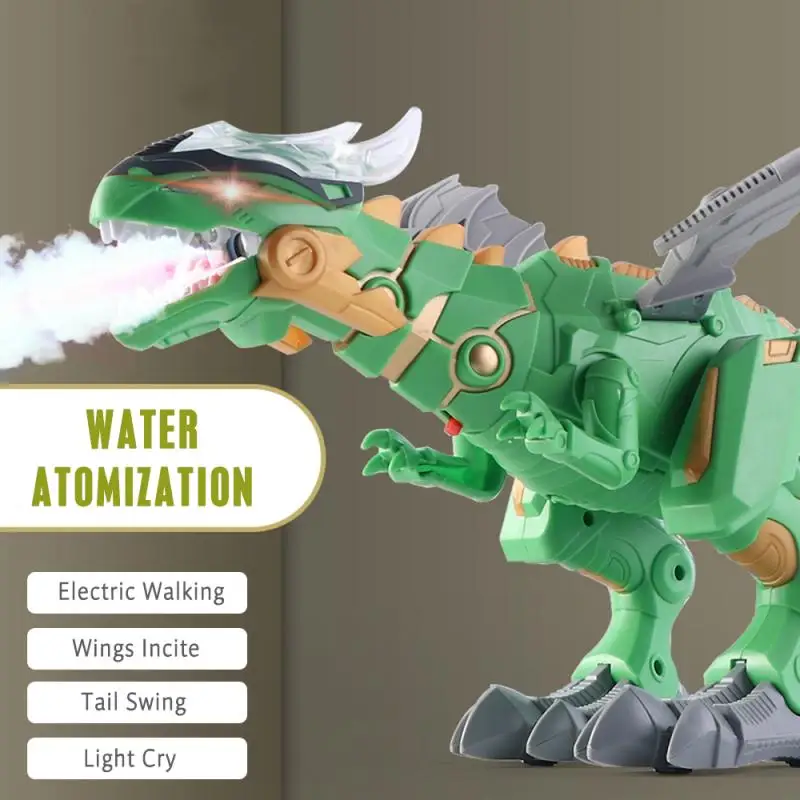 Универсальная машинка электрическая игрушка динозавр большая ходячая