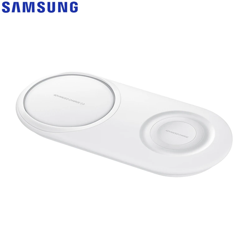 Быстрое беспроводное зарядное устройство QI Dual Pad EP-P5200 для samsung Galaxy Note8 Note9 Watch gear S2 huawei Mate20 Pro Xiaomi 9 Iphone XR Max