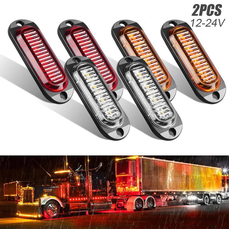 

10 шт., 4 светодиода для габарисветильник огней, 12 В, 24 В