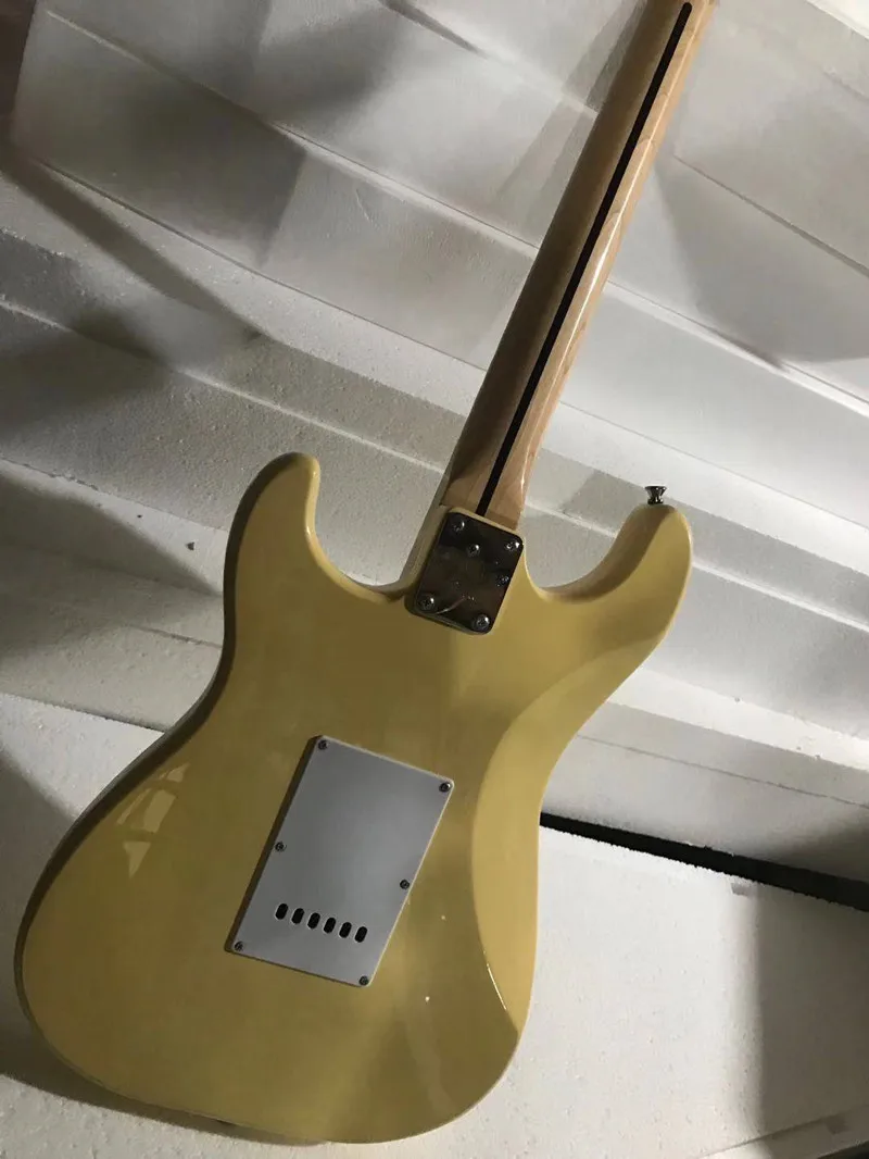 6-струнная Электрогитара электрическая гитара кремового цвета экспорт с завода