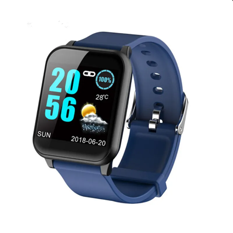 LYKRY IPS экран Смарт-часы для мужчин и женщин PPG монитор сердечного ритма кровяное