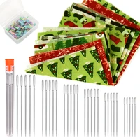 dailylike 5 pcs christmas cotton fabric bundles sewing patchwork and sewing tools for quilting applique doll dress making