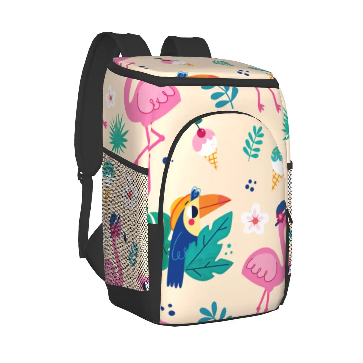 

Крутая теплая изолированная сумка с фламинго, коллекция, герметичный рюкзак для обеда, Термосумка для пикника, сумка для хранения пищи и нап...