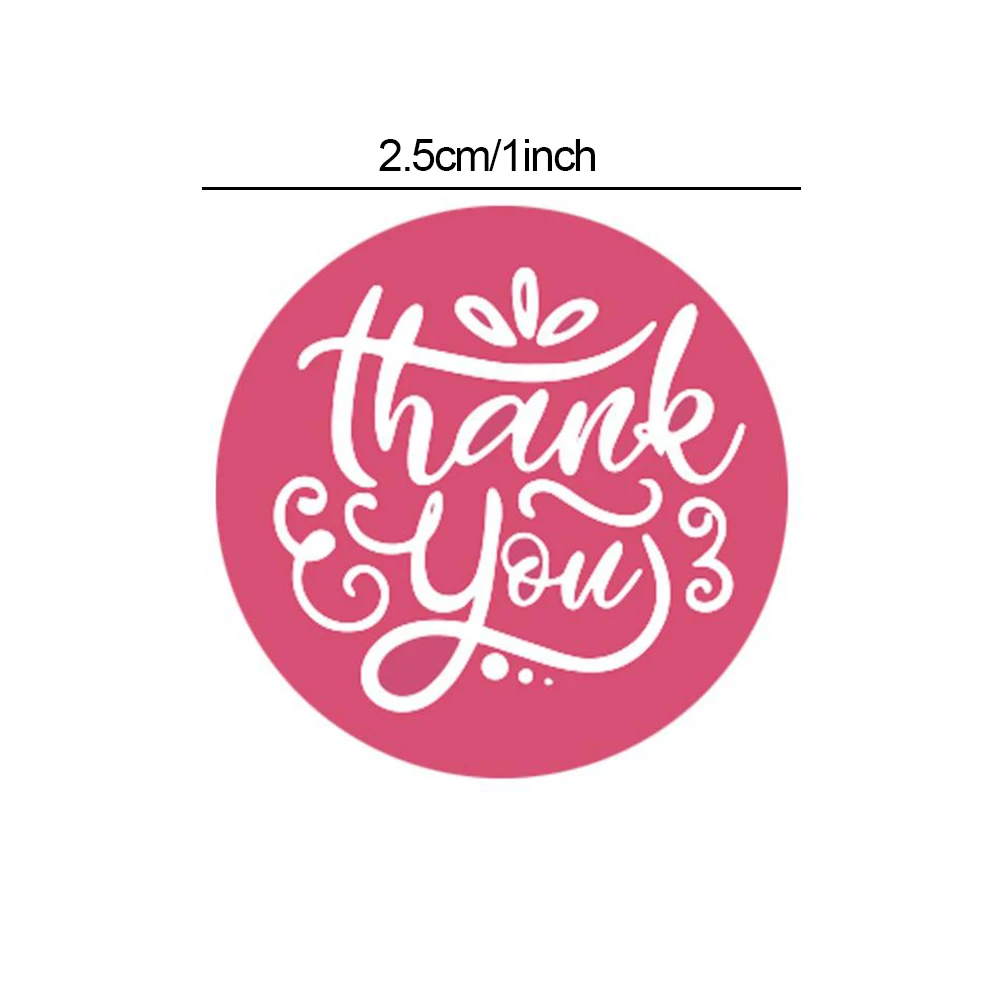 

1inch 4 Different Red Designed Thank You Stickers Seal Label Fit Christmas Gifts Decoration Handmade Gifts Stickers