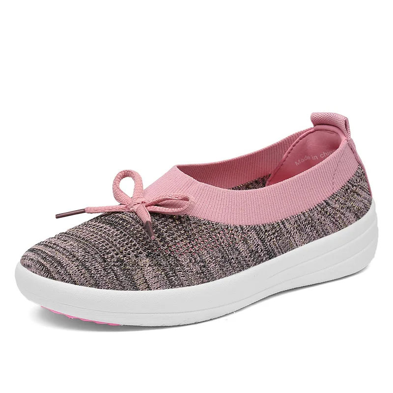 

2021 Women Breathable Mesh Flat Casual Sneakers Vulcanized Shoe Lightweight Platform Walking Flats Non-slip Sports Running Shoes