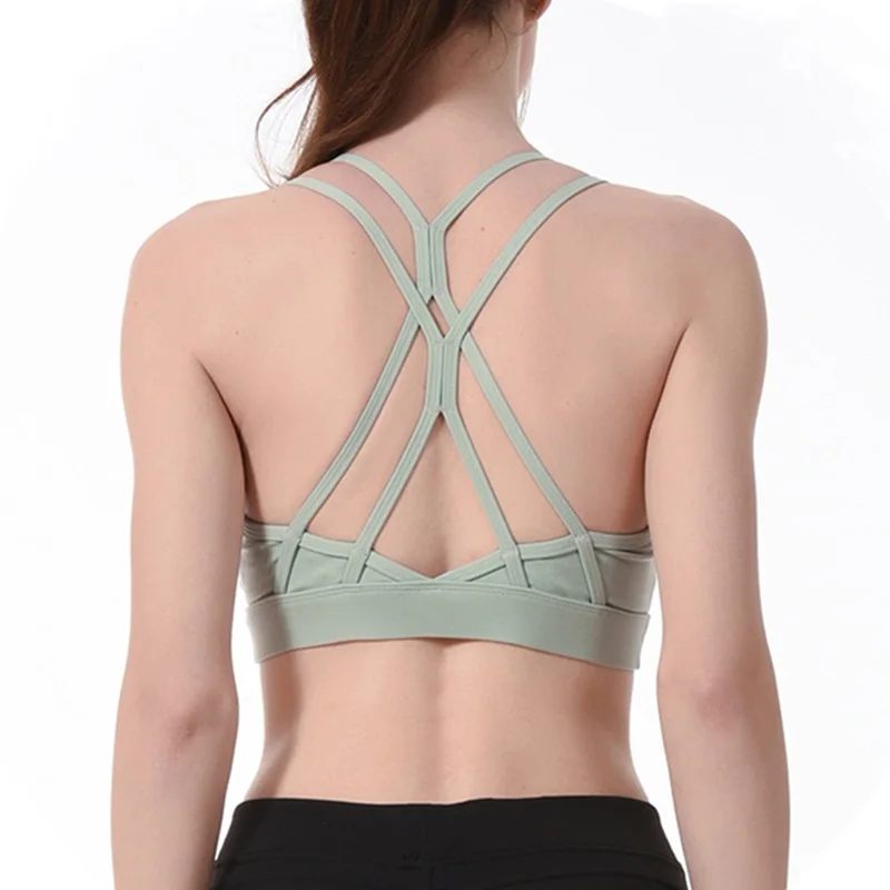 Женский спортивный бюстгальтер с эффектом пуш-ап для занятий спортом йогой