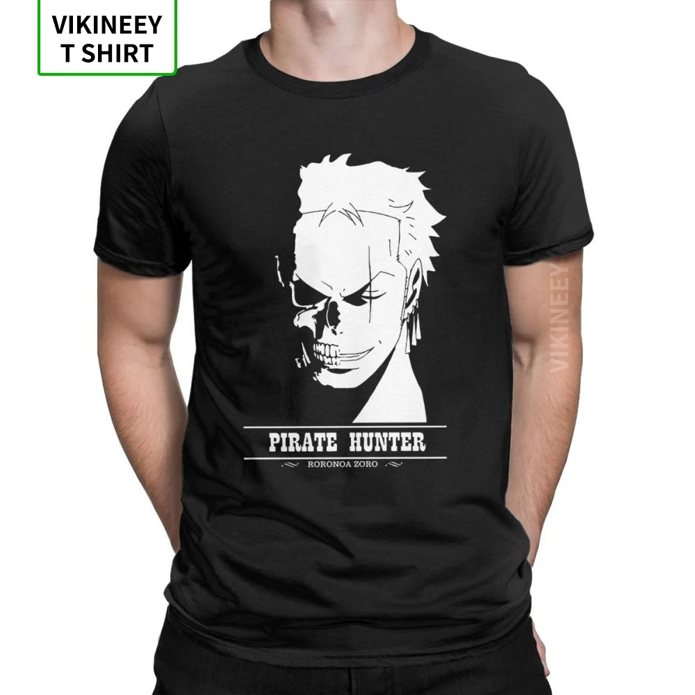 Футболка Roronoa Zoro с изображением пиратского охотника Мужская хлопковая футболка