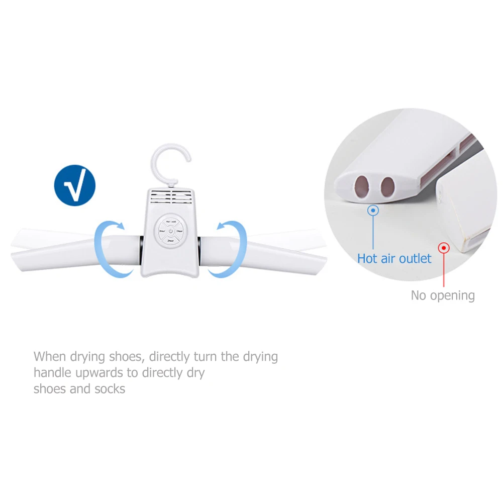 

Mini Portable Folding Drying Rack Electric Drying Hanger Travel Shoe Dryer 3 Stalls Shoes Clothes Cooling and Heating Rack