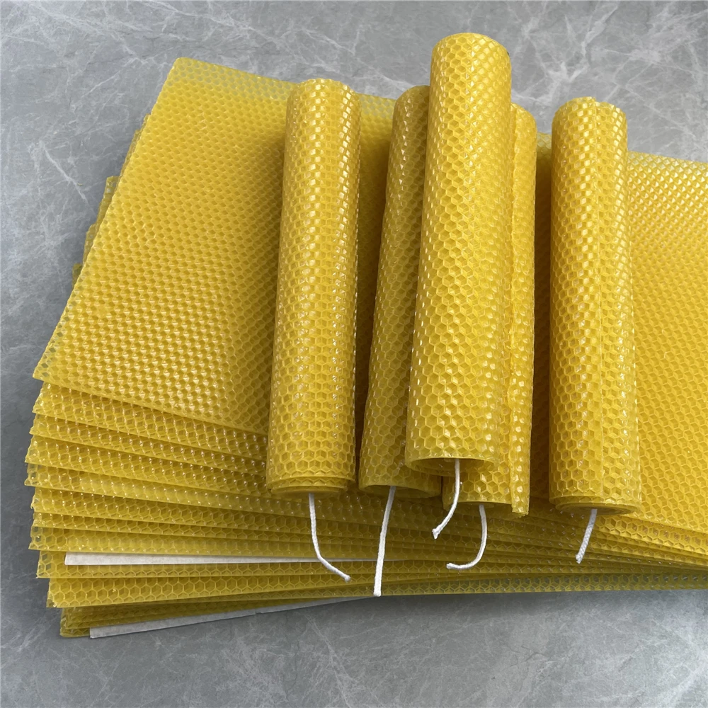 

Beekeeping Tool Bee Beehive Nest Wax Beeswax Sheet Candle Making Material Beeswax Tablets Foundation Flake Nest Base