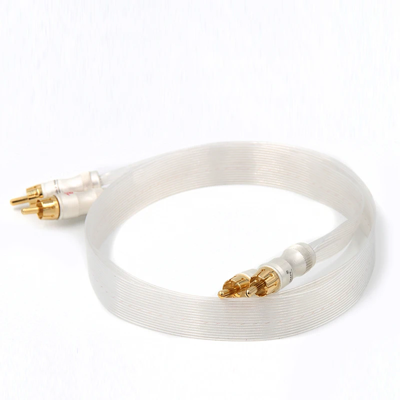 

Аудио посеребренный кабель синий белый Heven + king snake позолоченный Соединительный кабель RCA