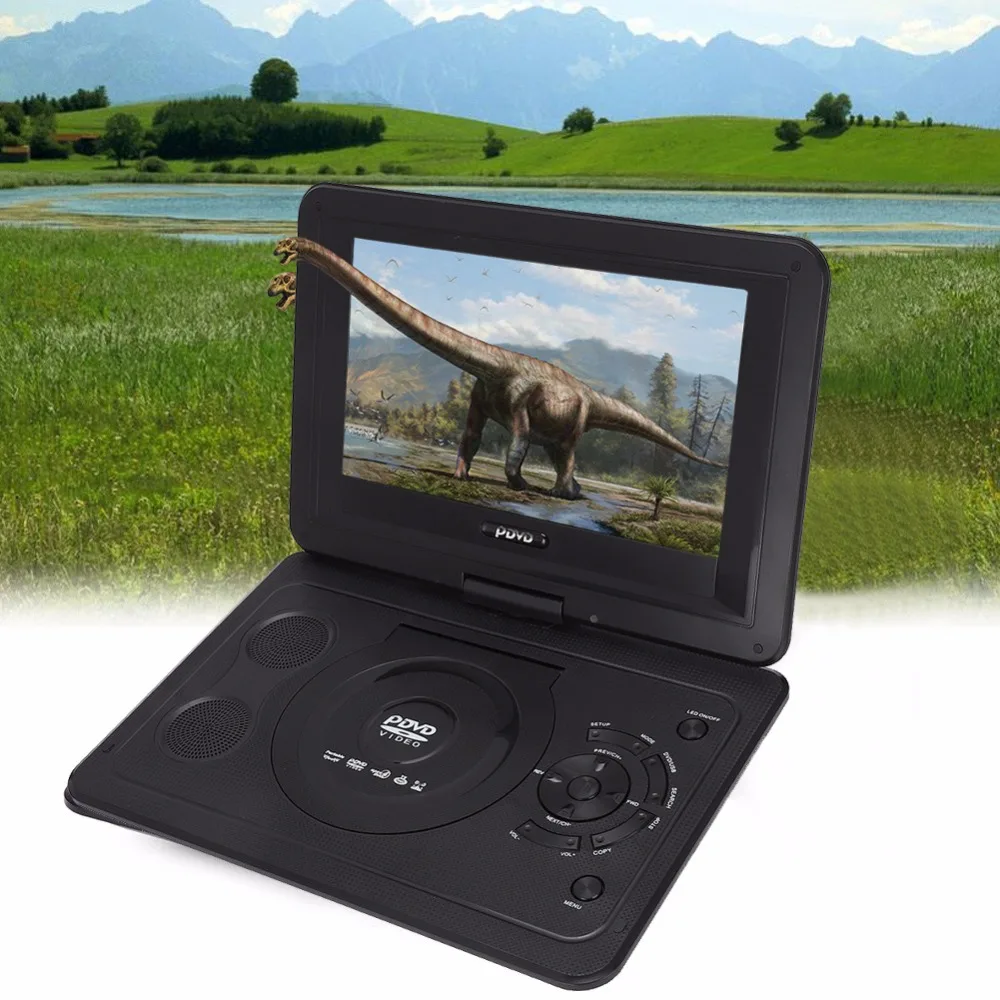 13,9 дюймов HD tv Портативный dvd-плеер 800*480 разрешение 16:9 ЖК-экран 110-240 в разъем АС VCD CD CD-R dvd-плеер