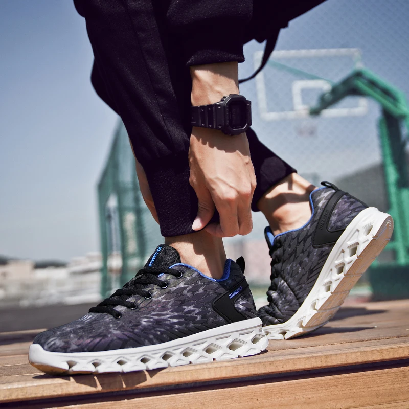 Ночные Кроссовки мужские легкие Спортивная обувь для мужчин Air Sole дышащие Zapatos De