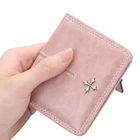 Новые женские кошельки, короткий модный кошелек для женщин, мини кошелек на молнии, женский маленький кошелек, женский кожаный держатель для карт