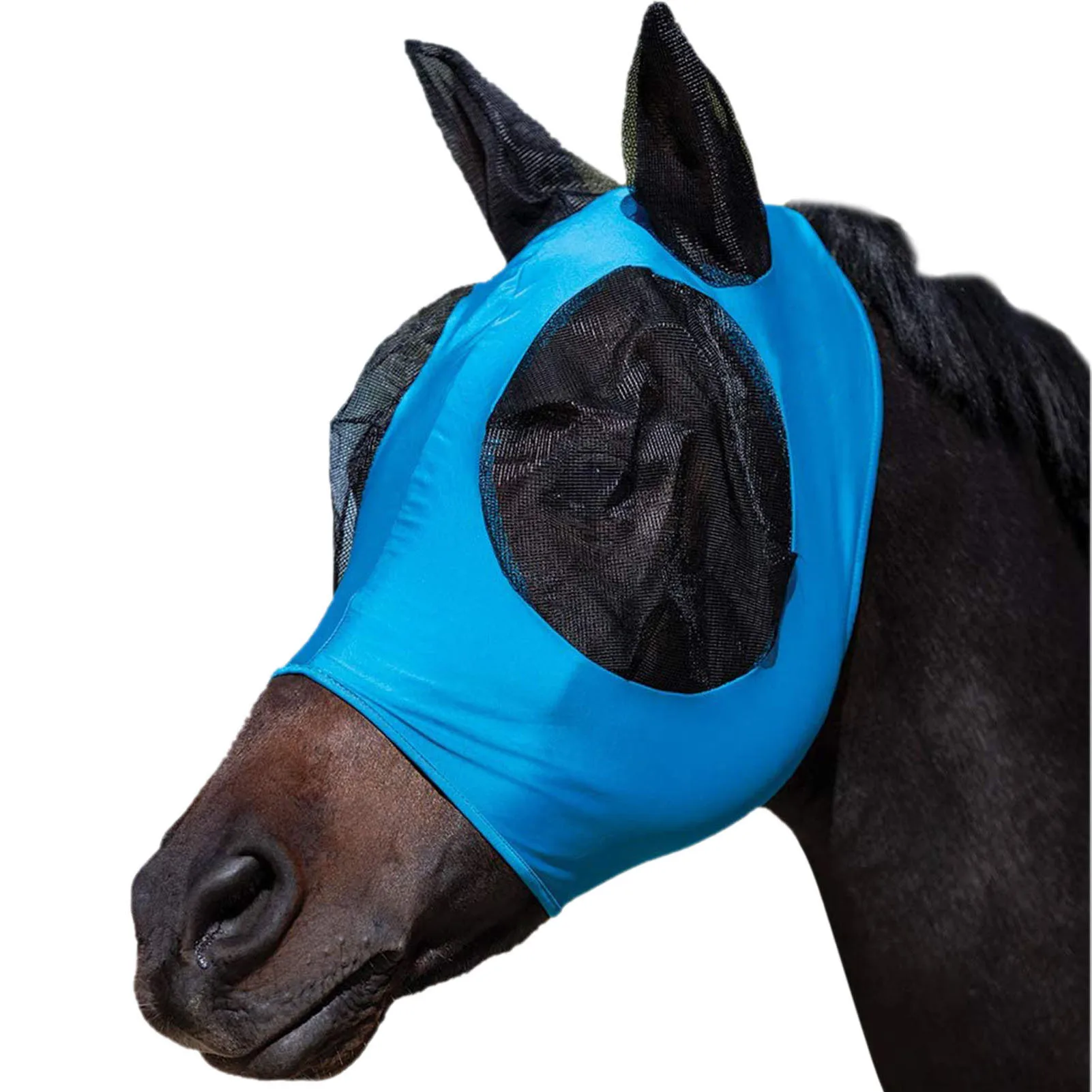 Anti Fly Mesh Equine Mask Horse Mask Stretch Bug Eye Horse Fly Mask With Covered Ears Horse Fly Mask Long Nose With Elegantly