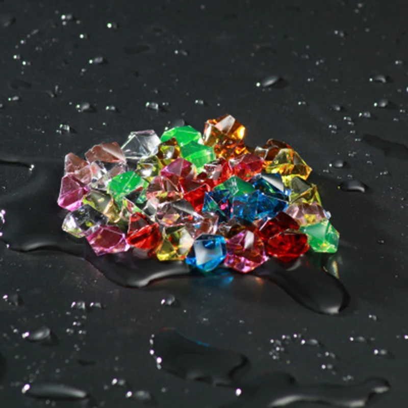 Искусственный цвет рок акриловый кристалл цветной камень пластиковый