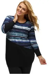 2019 Осенняя женская блузка с круглым вырезом и длинным рукавом элегантная туника