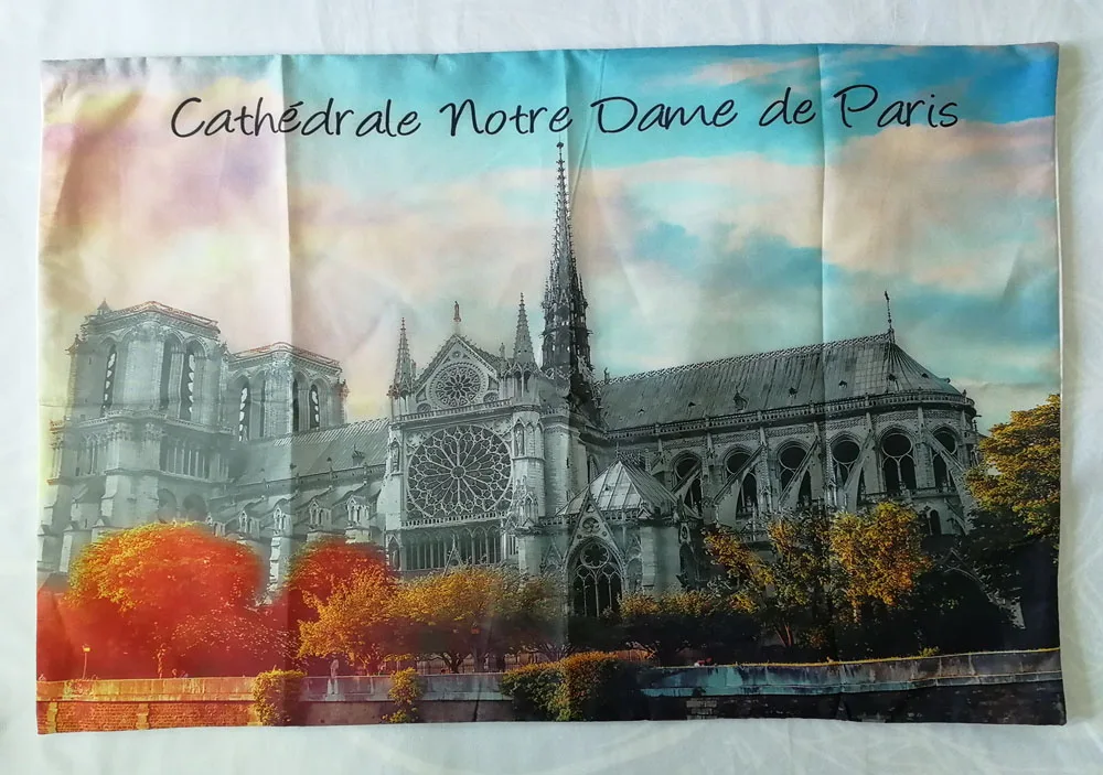 Бесплатная доставка Франция декорации Cathedrale Notre Dame de Paris Постельное белье