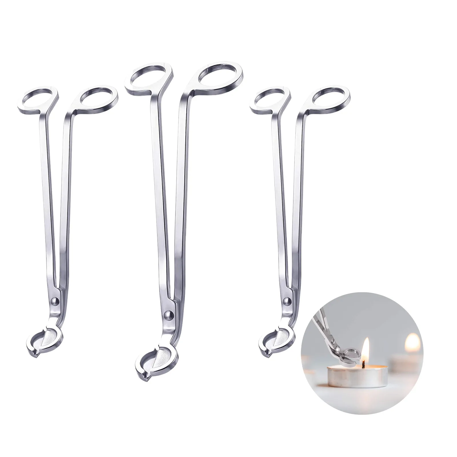 Лампы в форме свечи триммер для фитилей Нержавеющая сталь свечные ножницы