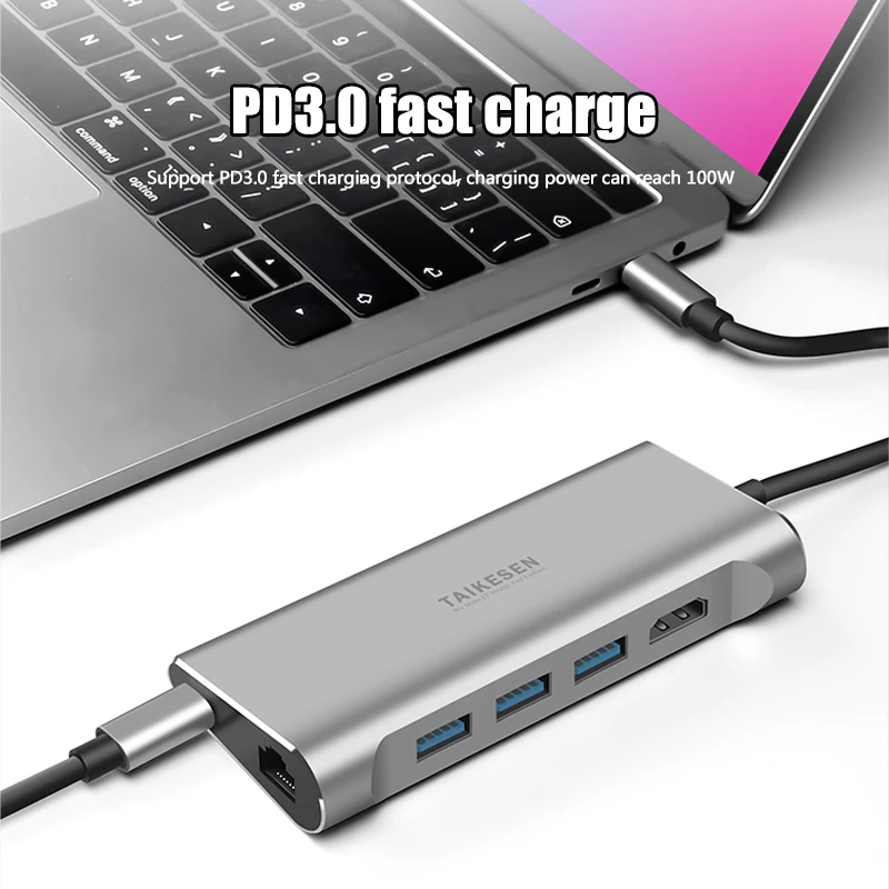 Сетевой концентратор переходная док-станция USB Type C 3 0 HDMI для MacBook Pro Huawei Mate 30 USB-C 1