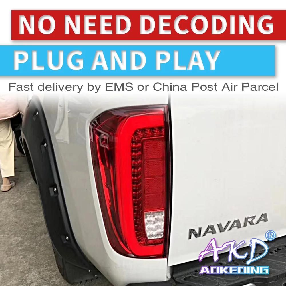 АКД автомобильного тюнинга задних фонарей для Nissan Navara NP300 2016 сигнальных огней