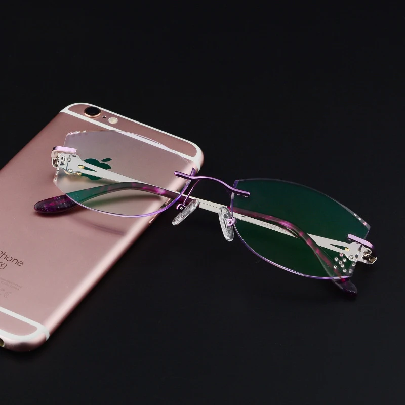 Новые корейские женские очки без винтов с восьмию отверстиями оправы