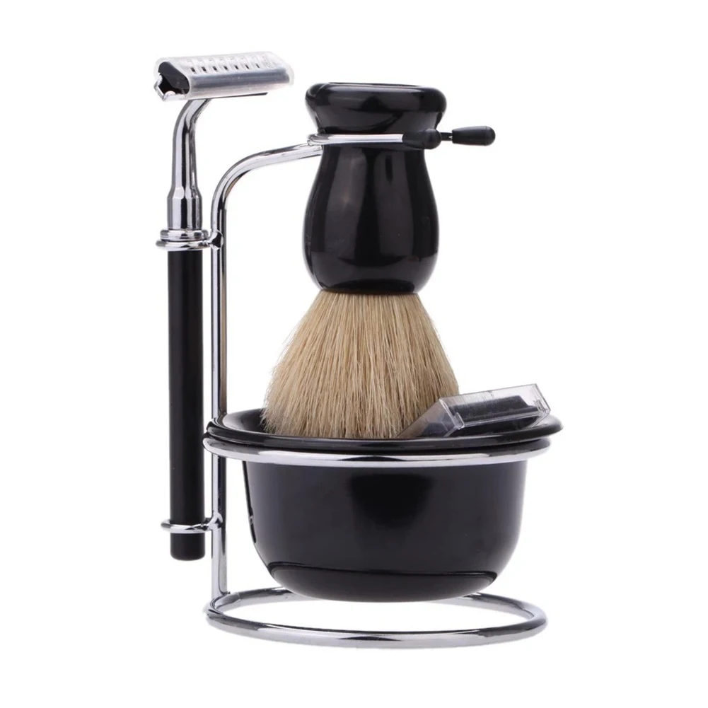 

Home Shaving Set Travel Brush Holder Razor Useful Men Bathroom Soap Bowl Safety Gift Portable Clean Manual