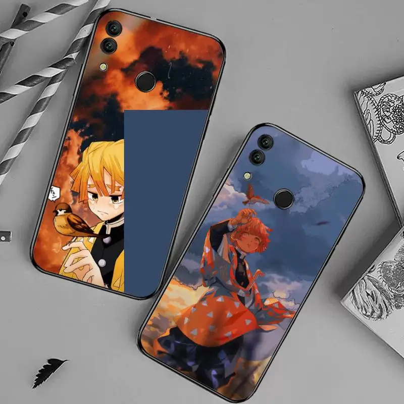 

Demon Slayer Agatsuma Zenitsu Phone Case For Huawei honor Mate 10 20 30 40 i 9 8 pro x Lite P smart 2019 nova 5t