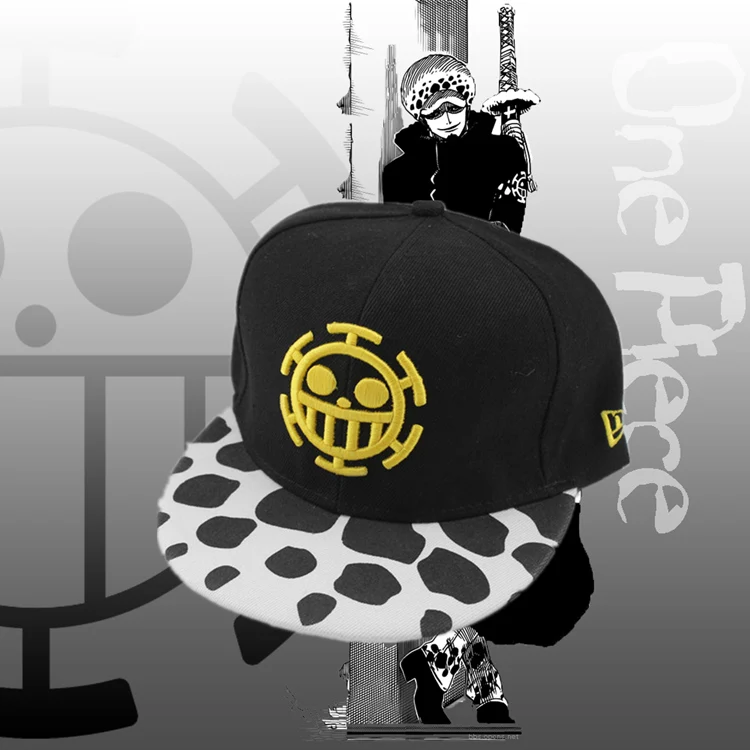 Цельнокроеные бейсболки для косплея Trafalgar Law шапки от солнца в стиле аниме