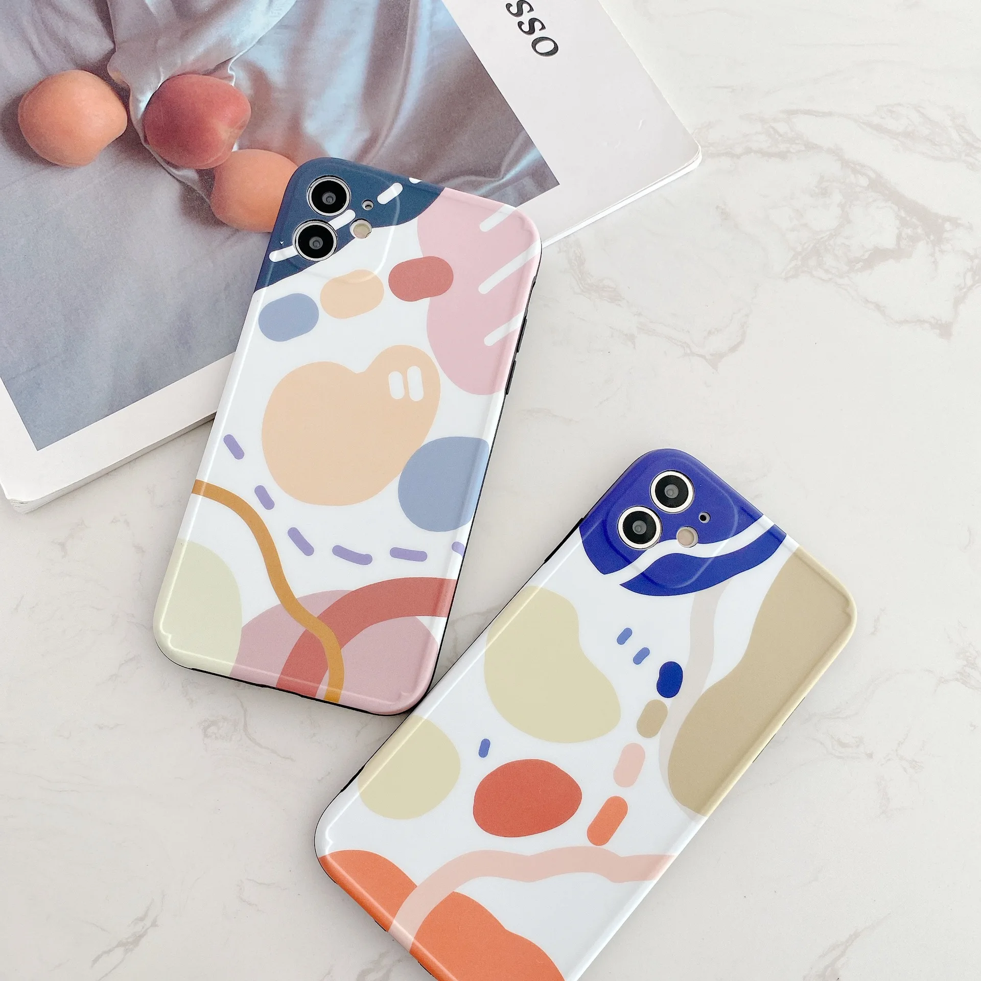 Чехол для телефона в стиле ретро с абстрактным геометрическим рисунком iPhone 11 Pro Max