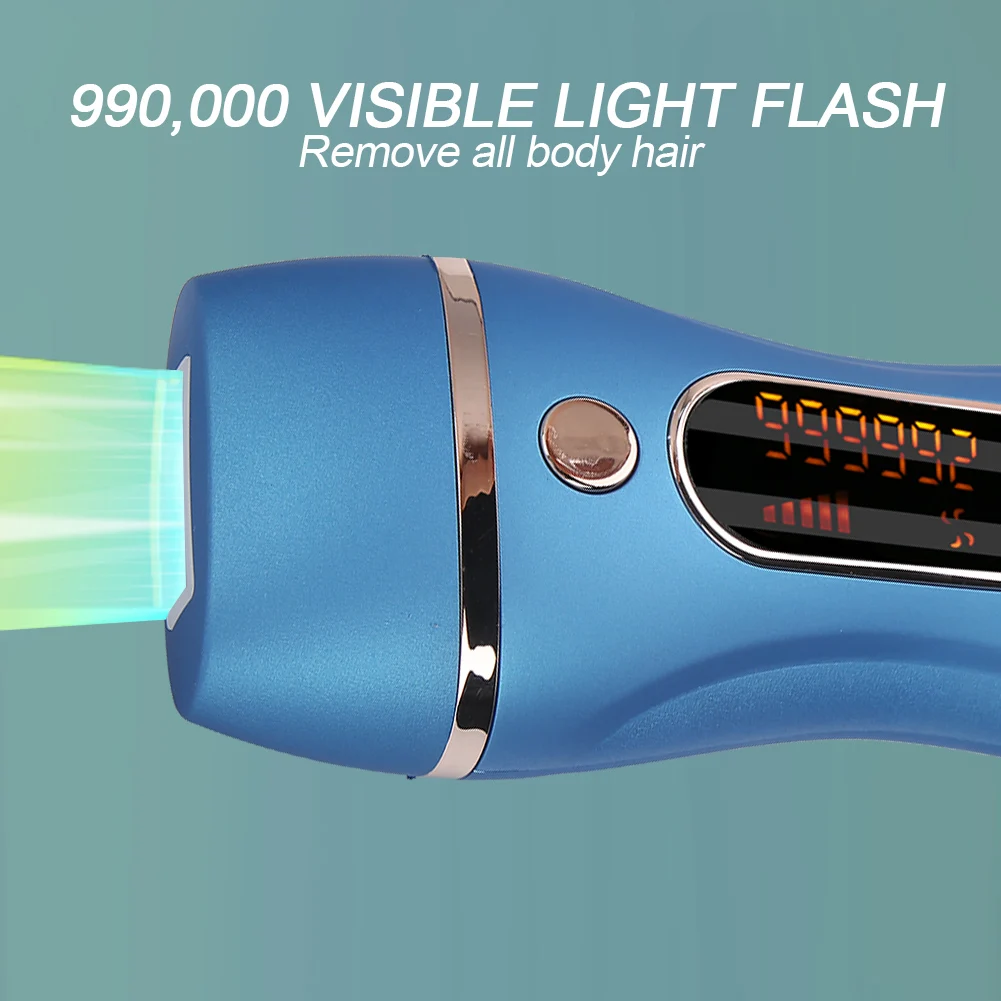 

990,000 Flash IPL Hair Removal Machine Home Salon Hair Remover for Face Body Depilatory Tool US Plug 110V-240V
