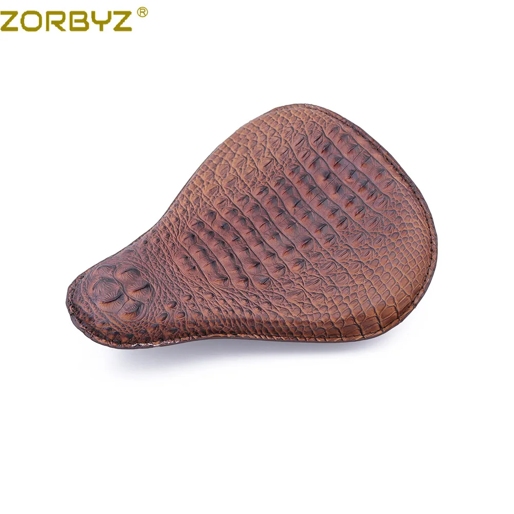 ZORBYZ мотоциклетный Коричневый Крокодил из синтетической кожи соло кронштейн для