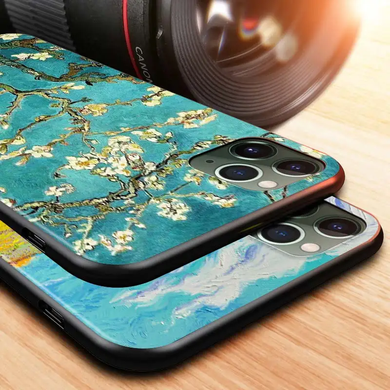 

Van Gogh Painting For Apple iPhone 12 Pro Max Mini 11 Pro XS Max X XR 6S 6 7 8 Plus 5S SE2020 Black Phone Case