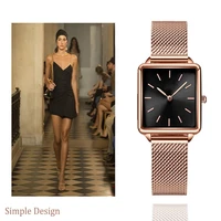 new fashion ladies watches 2020 luxury brand simple watch women quartz bracelet stainless steel strap womens clock reloj mujer
