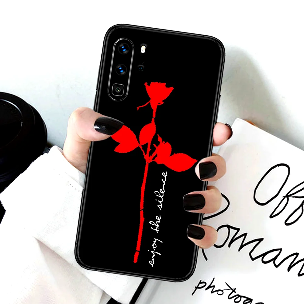 

Depeches Band Mode Phone Case For Huawei P Mate Smart 10 20 30 40 Lite Z 2019 Pro black Shell Luxury Back Fashion Waterproof