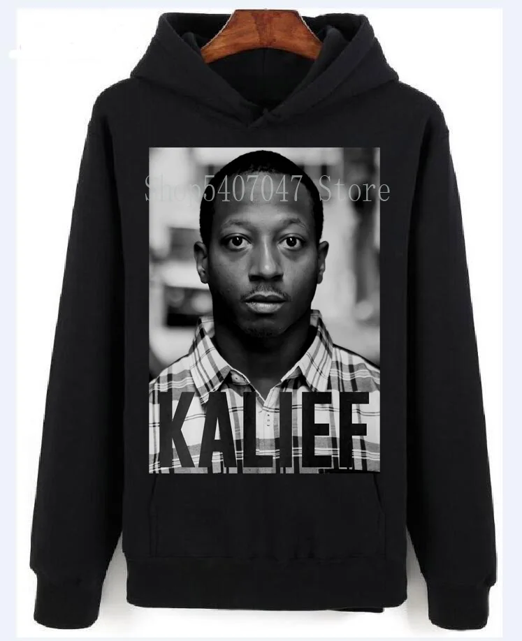 Kalief Browder толстовки свитер Netflix Rikers остров The Bronx NYC Нью-Йорк США Футболка с принтом