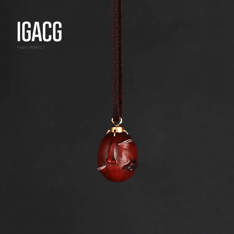 Ожерелье Griffith Behelit 1997 года красного цвета с камнем Beherit, ожерелье Guts Beheritto The Egg Of King с кожаным шнуром, активируемым типом.