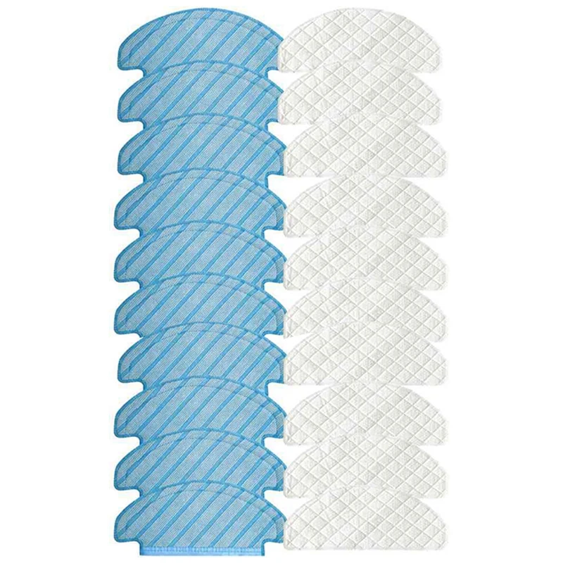 

10 x Disposable Wipes + 10X Cleaning Wipes Cloth for Ecovacs Deebot Ozmo T8 Aivi Vacuum Cleaner Parts (Pack of 20)