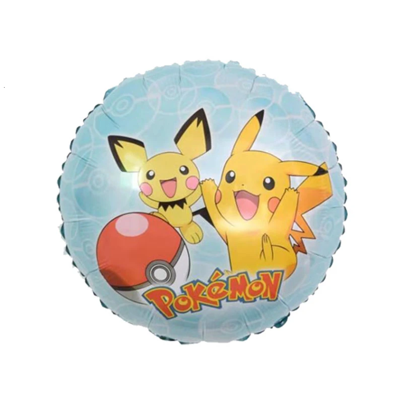 10 шт. 18 дюймов мультфильм Пикачу из Pokemon Go фольги Воздушные шары Детские баллоны с гелием День Рождения украшения Детские поставки globos
