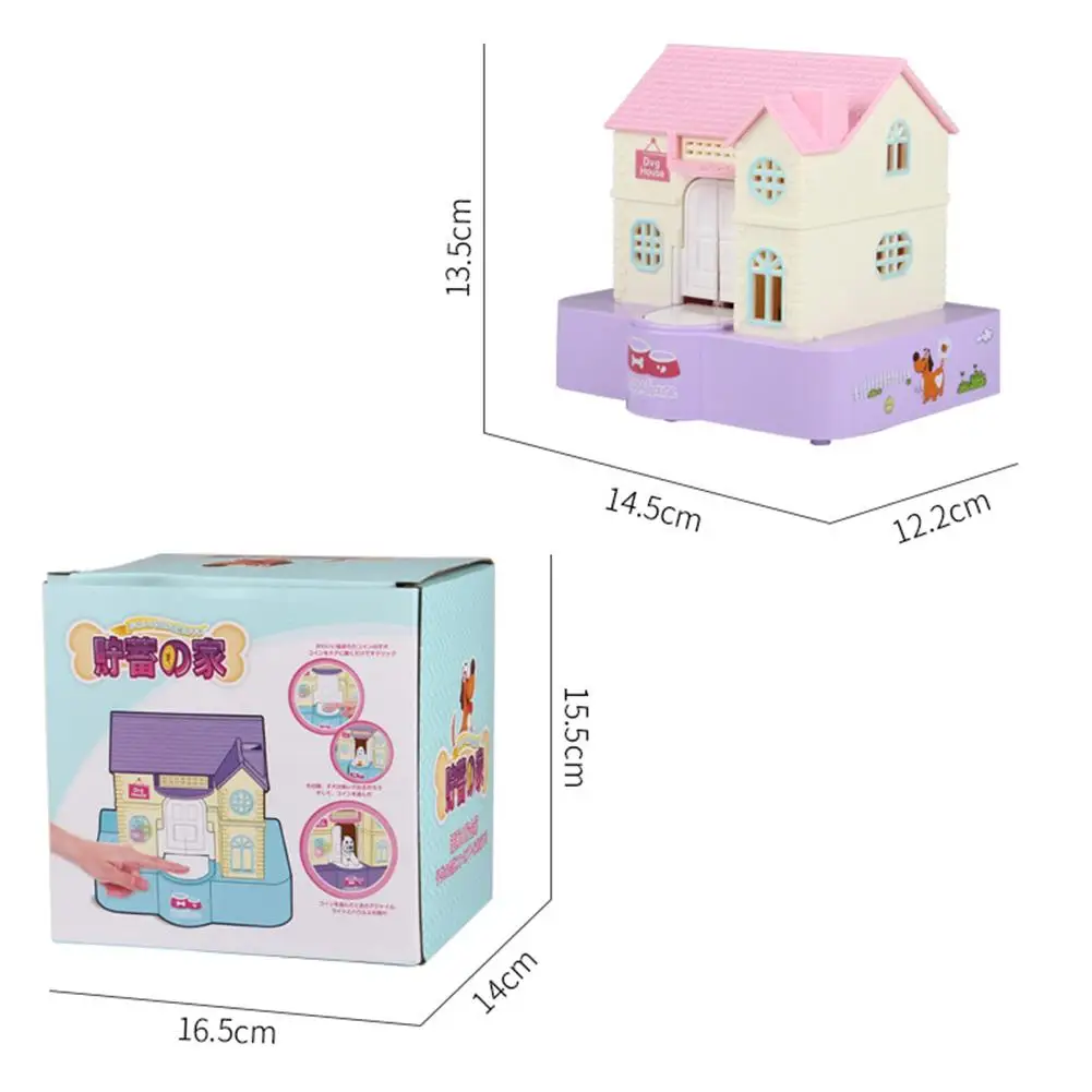 Cute House Dog Stealing Coin Money Saving Box Automatic Electronic Piggy Bank Toy Kids Money Box Cash Coins Saving Gift images - 6