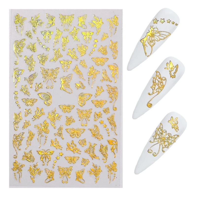 

8 Sheets Epoxy Resin Mold Filler UV Filling Butterfly Stickers DIY Crafts Making Filler Decal DIY Art Crafts Decorations Access