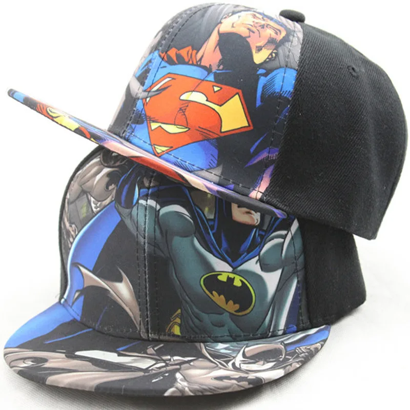 

Disney 2021 new children's cartoon hat boys and girls sunshade baseball cap hip hop sun hat Marvel Comics series baby hat