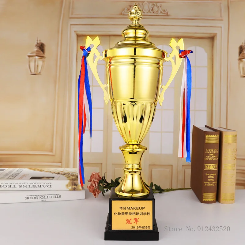 

Customizable Trofeo Champions Trophy Contest Commercial Covered Metal Trophy Trophy Football Trophy Medal Souvenir Cup big