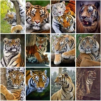 diamond painting tiger 5d animal diamond embroidery home decoration full square drill cross stitch wall art gift
