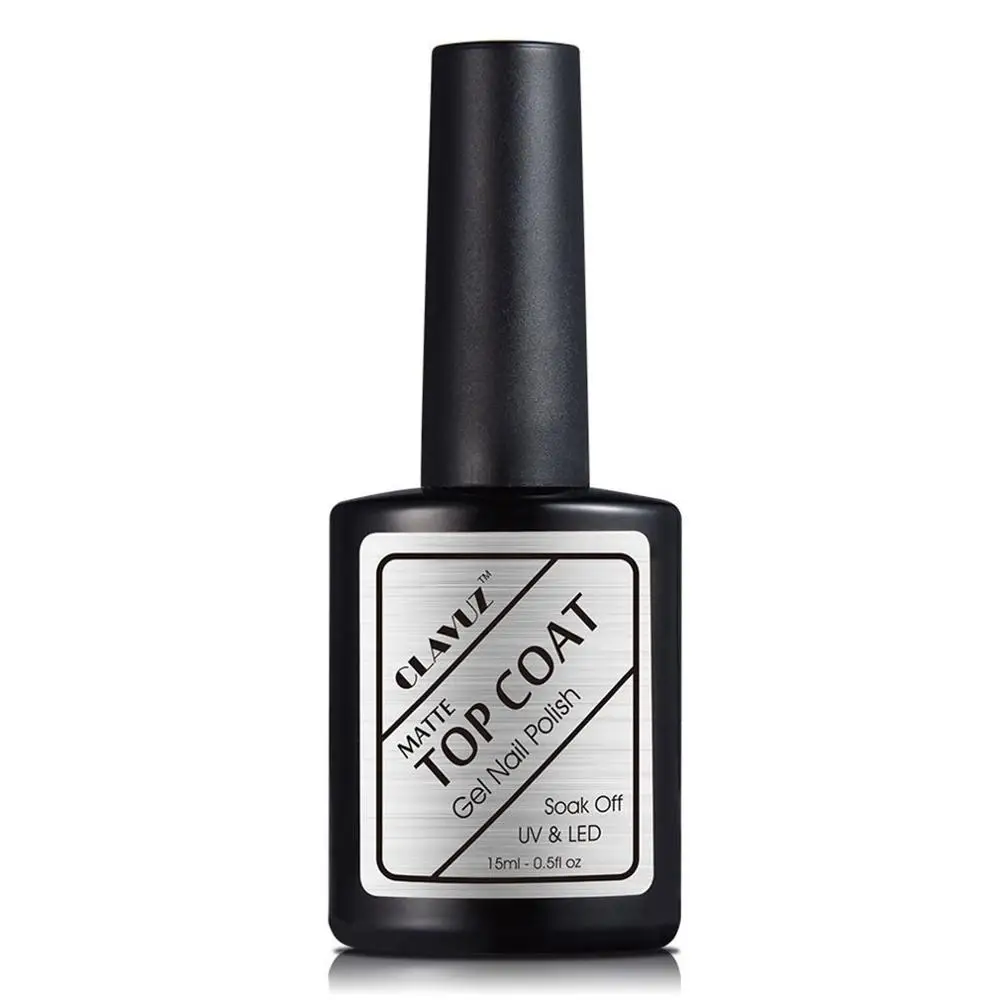 Гель лак для ногтей CLAVUZ 15 мл верхнее покрытие + Базовое долговечный основа