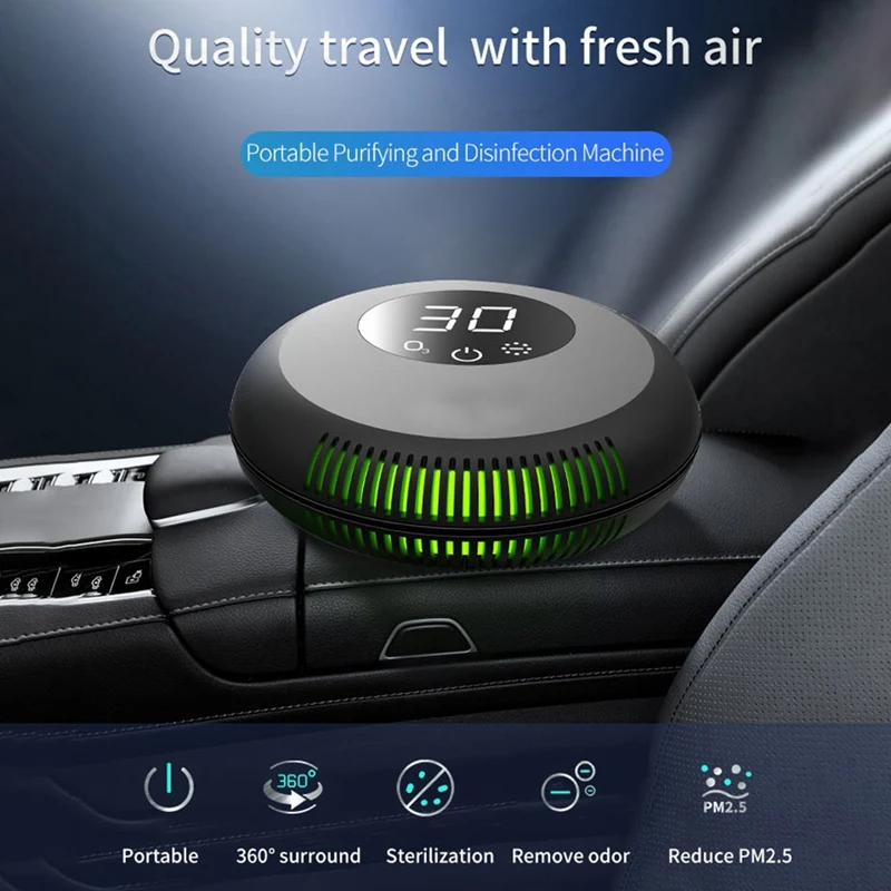 Car Ionizer Air Purifier Freshener PM2.5 Dust Smoke Cleaner for Home/Car/Office/Taxi |