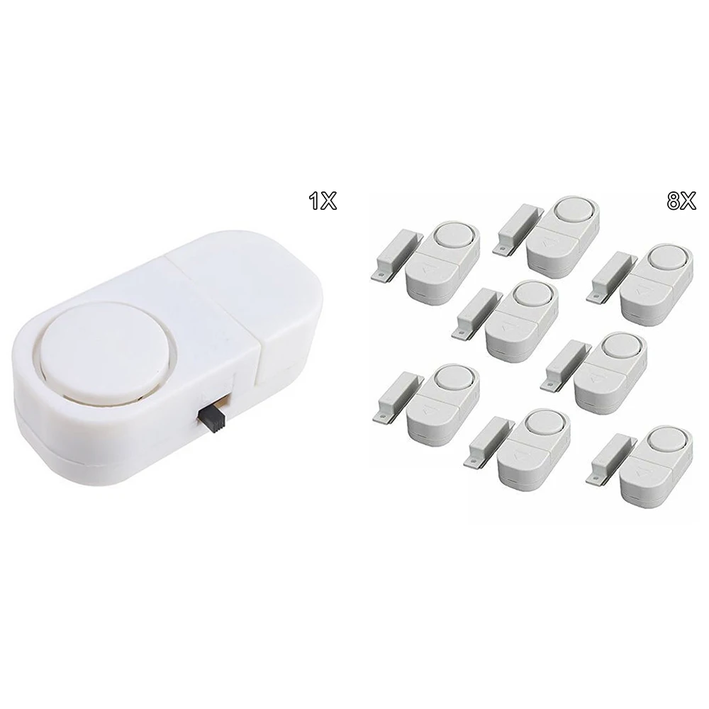 Wireless Alarm Mini Burglar Security Window/Door Entry System Magnetic Sensor Siren 1PCS/8PCS |